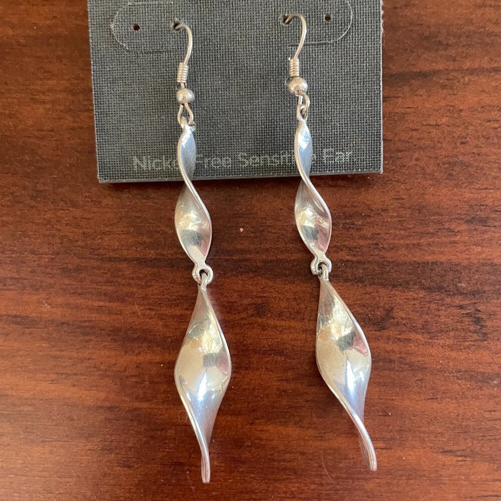 Bundle 3 for $12.  Avenue Silver Tone Dangle Earrings